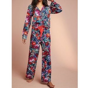 Anthropologie Floreat Silky Sleep Set Size XS